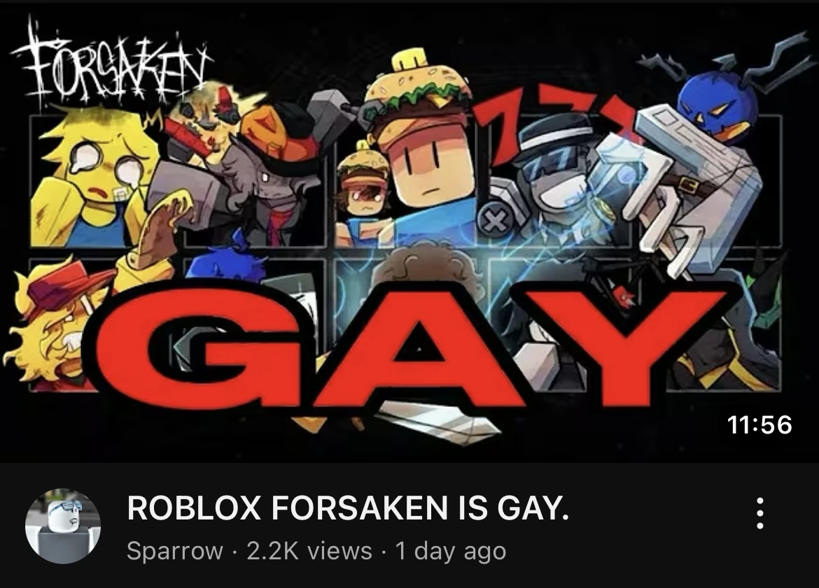 Forsaken Is GAY Fandom