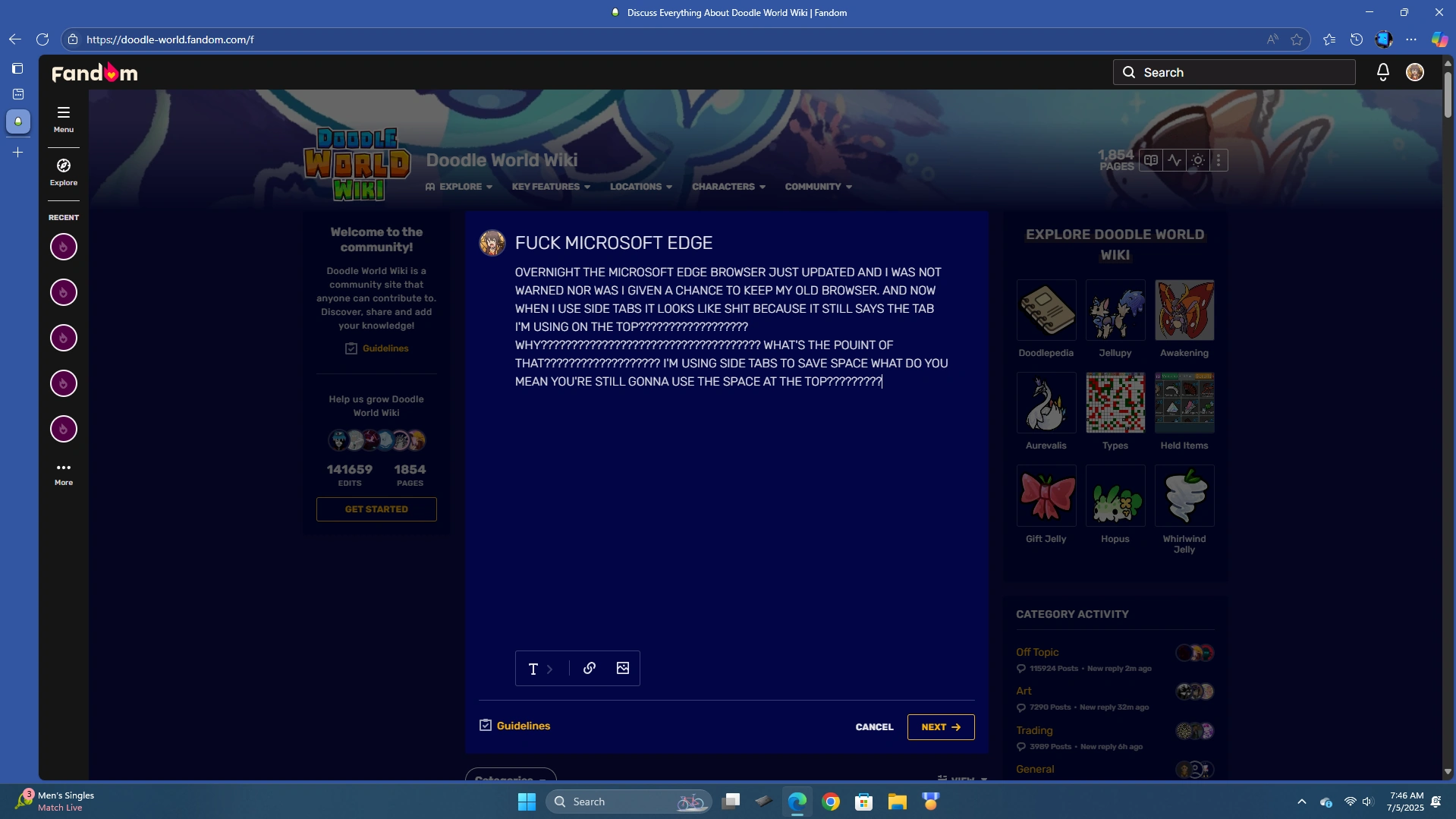 FUCK MICROSOFT EDGE Fandom