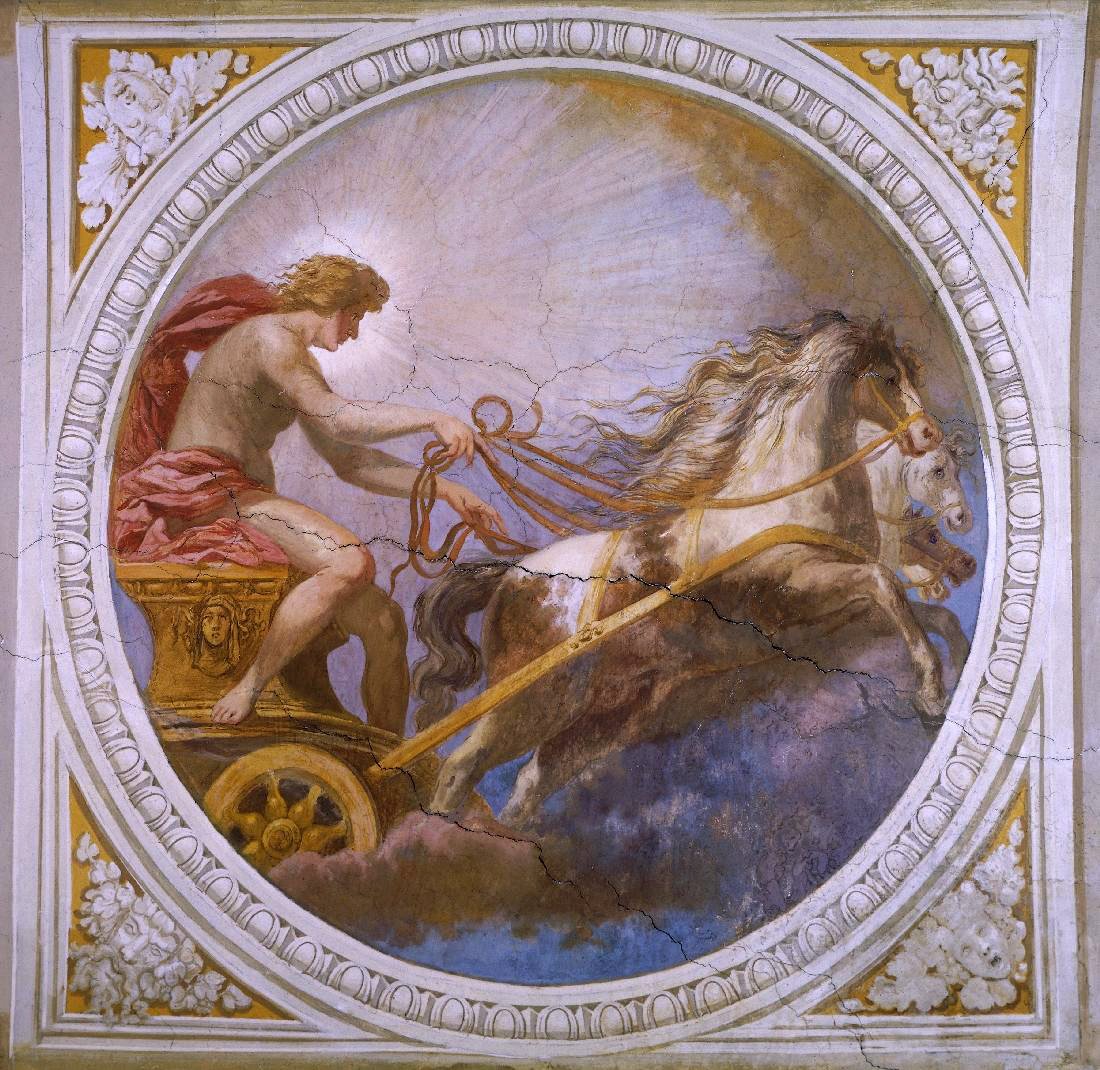 Бог Гелиос на колеснице