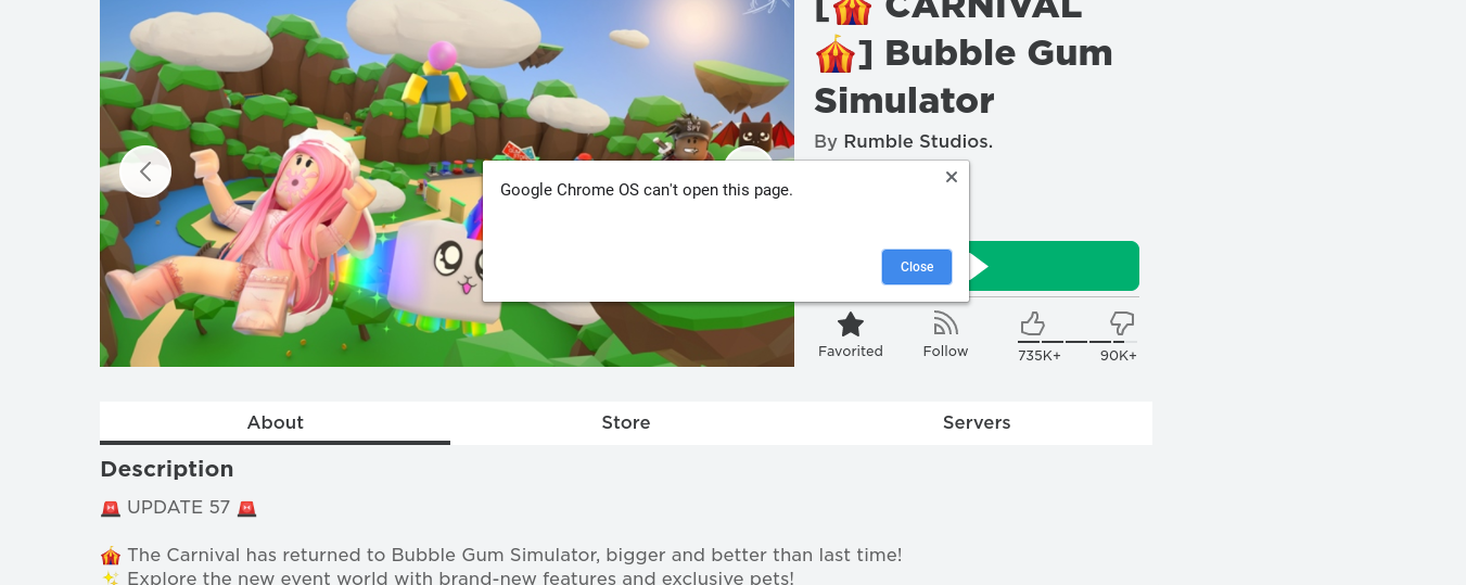 google chrome os can't open this page roblox