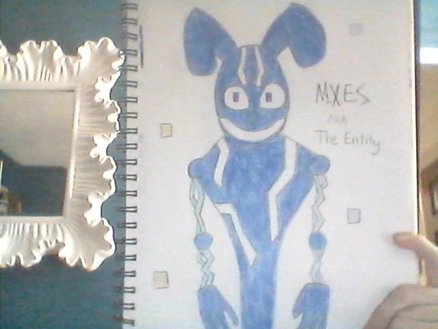 blue glitchy rabbit thing | Fandom