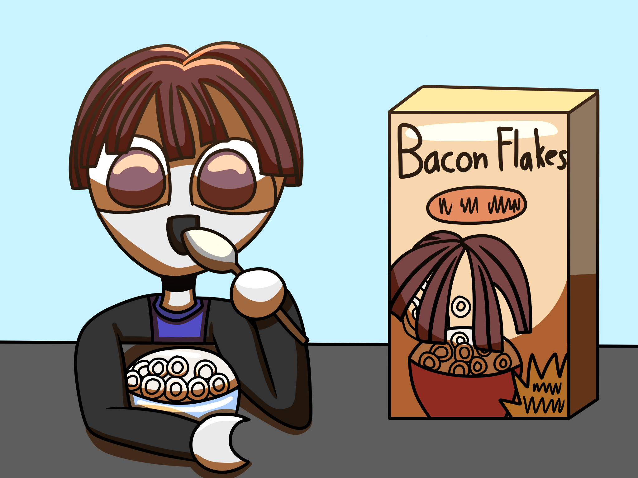 Su Tart Eating Bacon Flakes Fandom - flamingo roblox admin su tart