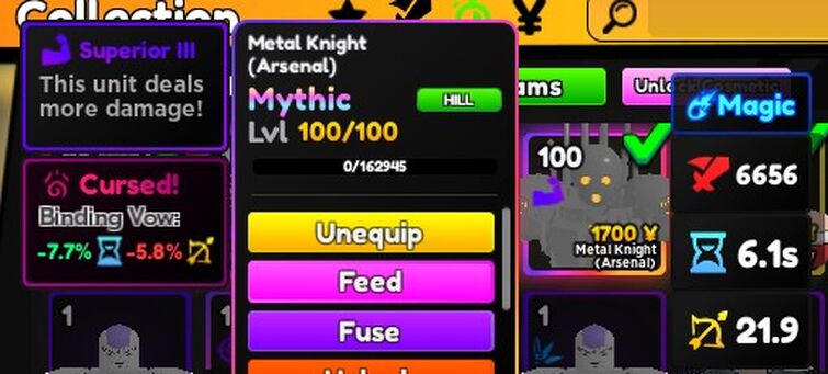 Metal Knight (Arsenal) - Bofoi, Anime Adventures Wiki