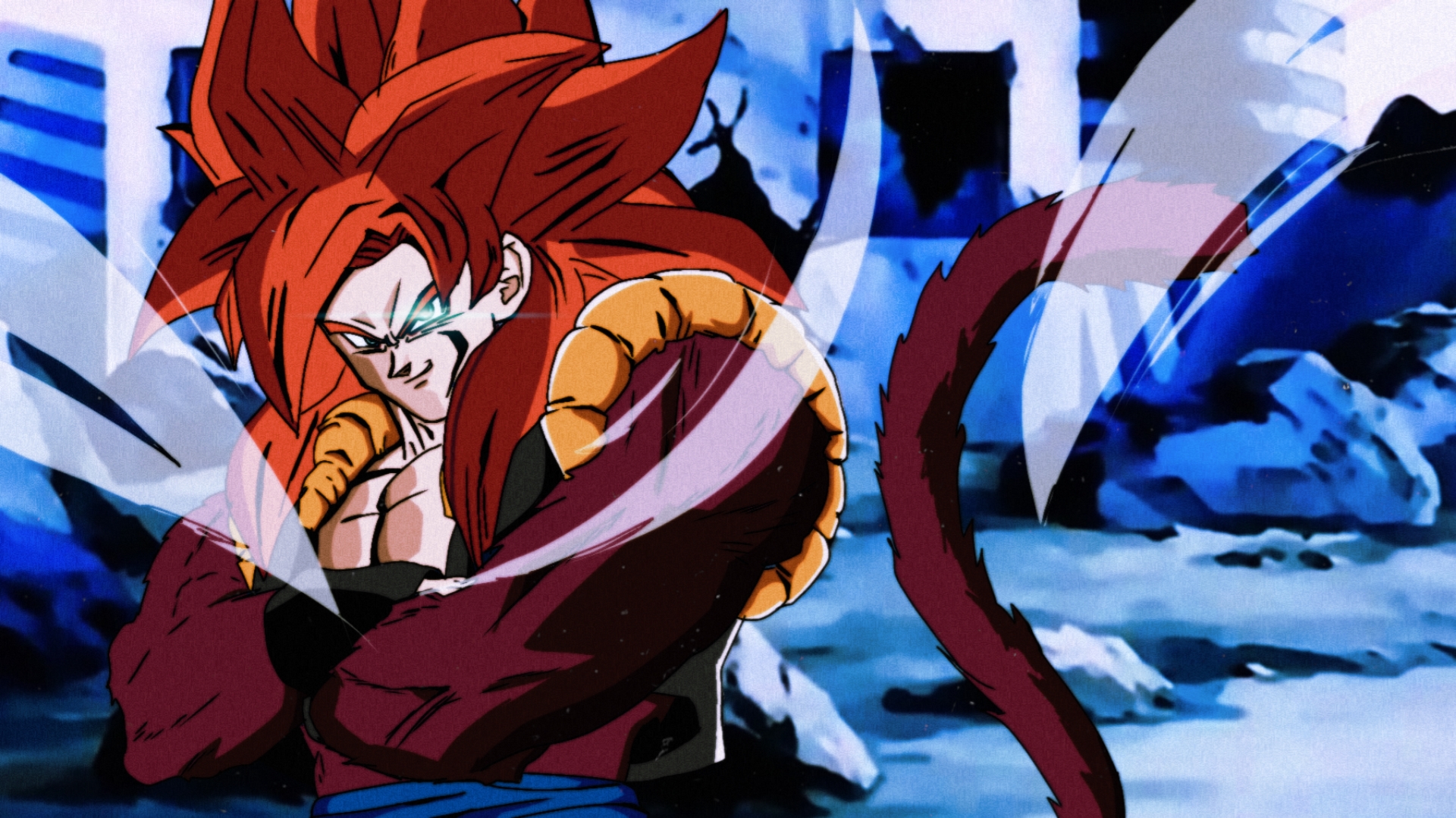 gogeta ssj4  Dragon ball super wallpapers, Dragon ball art goku