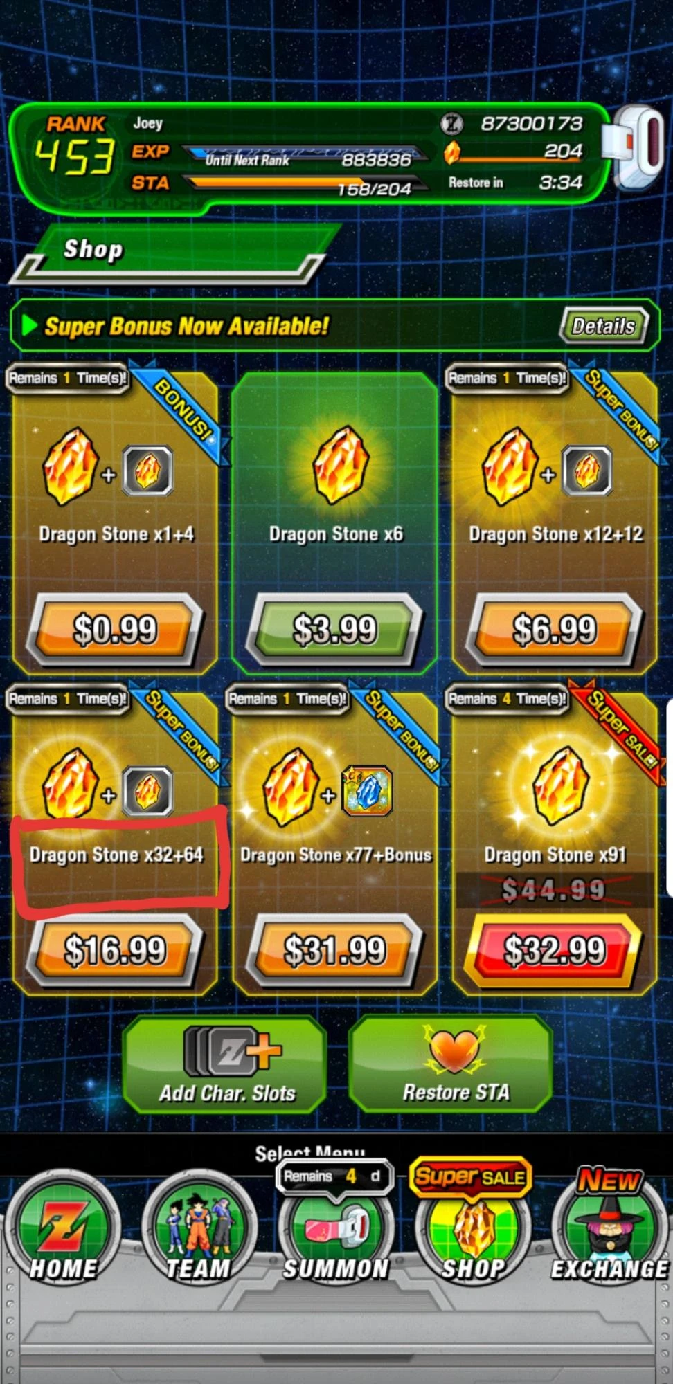 If I were to buy this, will it mean I'll get 96 dragon stones in total