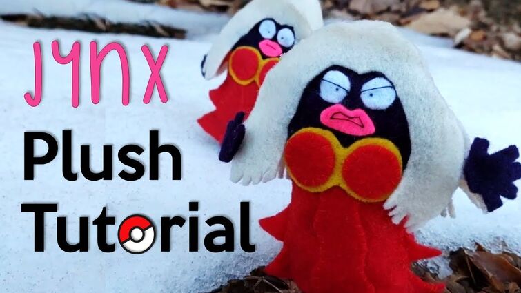 💋 DIY: Felt Jynx Pokemon Plush Tutorial | Free Pattern! 💋