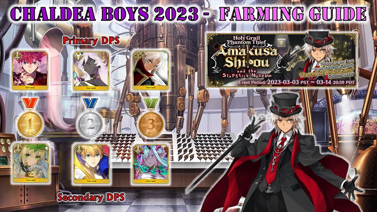 FGO NA Chaldea Boys Collection 2023 Farming Guide (lv90+ Mixed Node