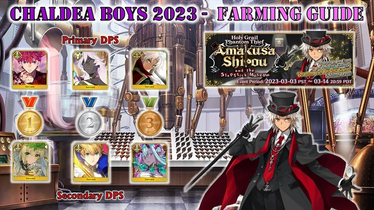 FGO NA - Chaldea Boys Collection 2023 - Farming Guide (lv90+ Mixed Node)