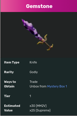 Trading Sakura knife and/or Chroma Gemstone for a bunch of the following  godlys