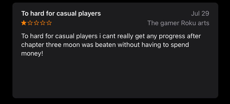 A casual players review