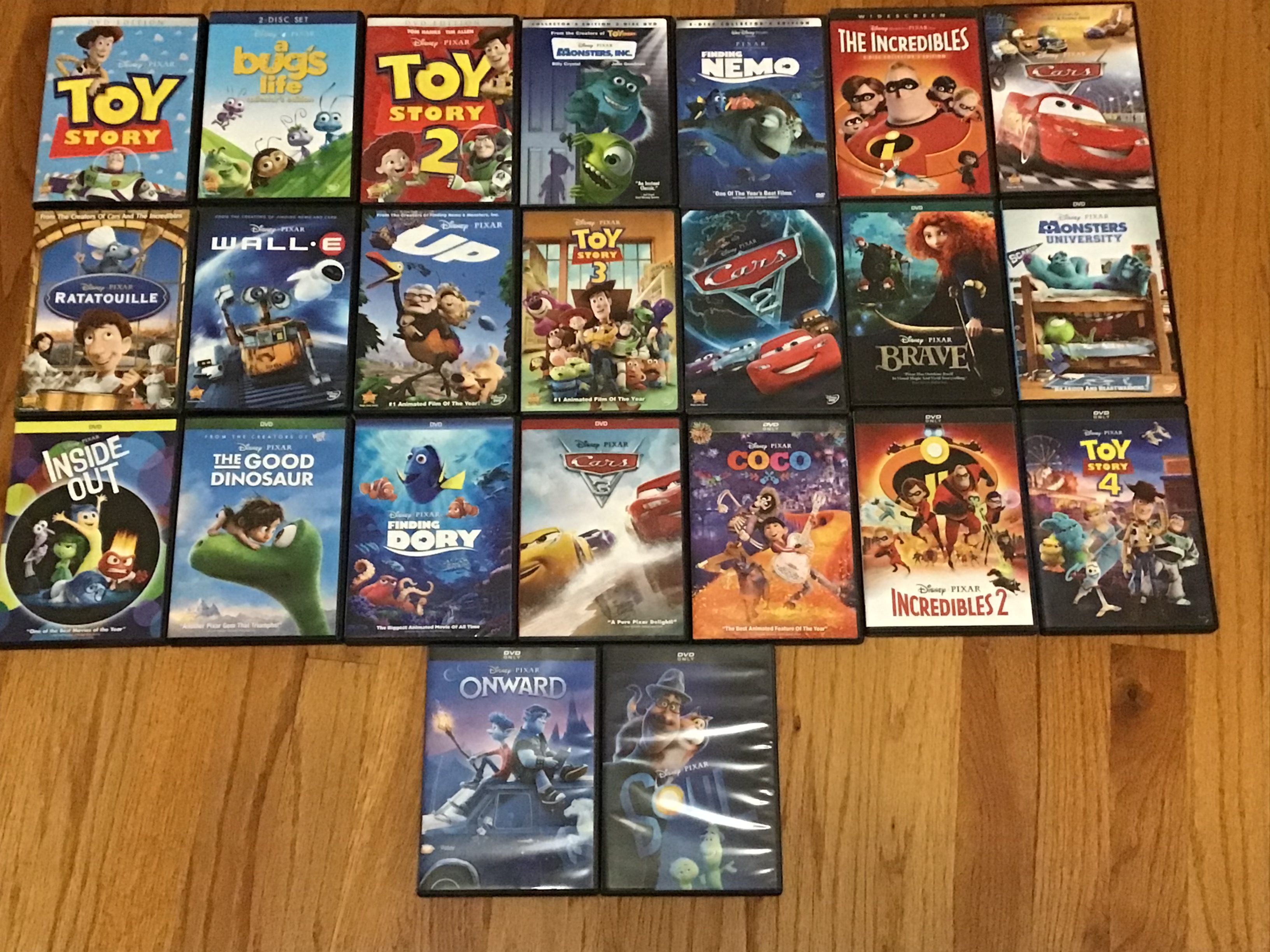 Disney Pixar 23 Dvds Collection Fandom 4905