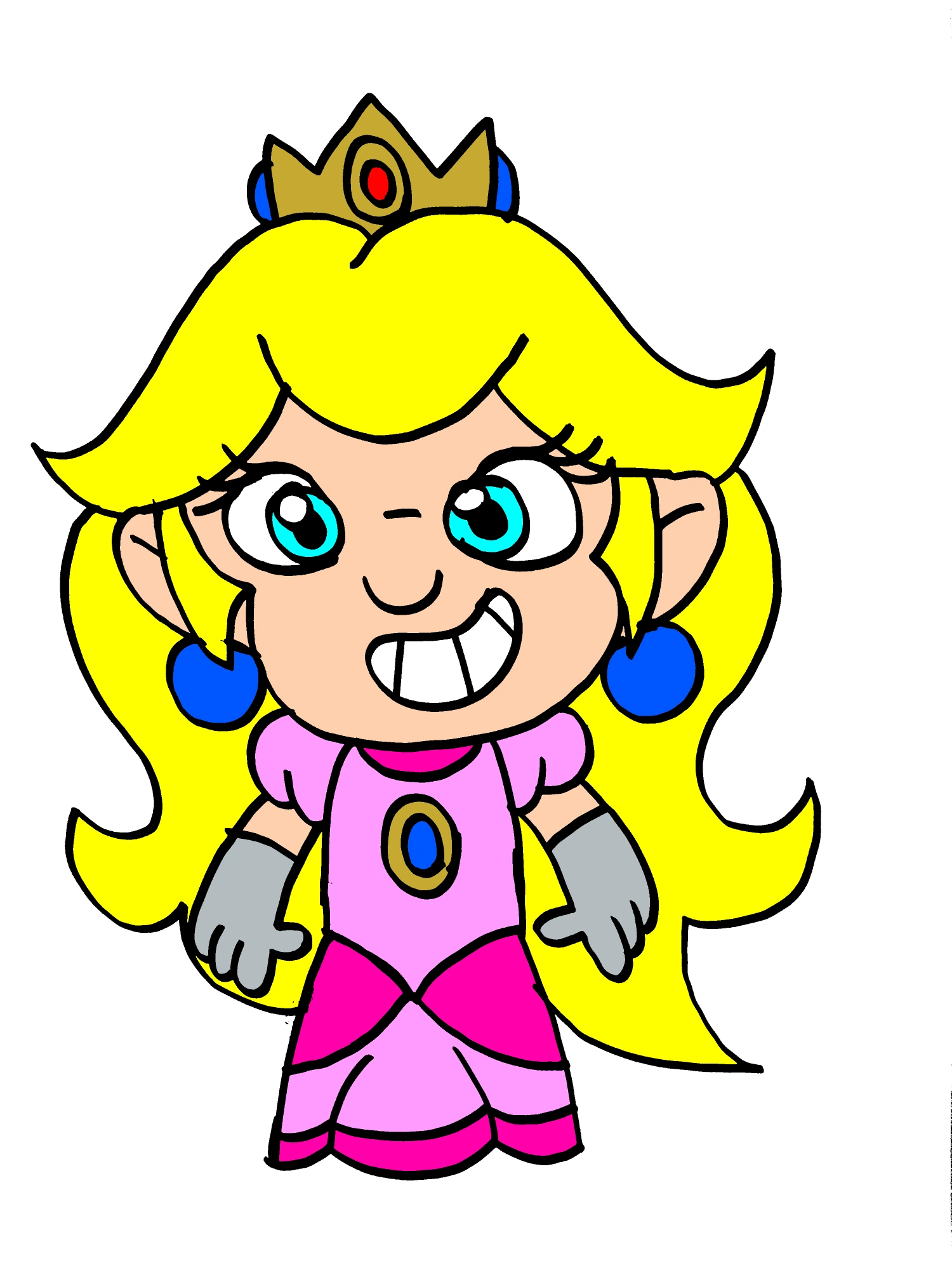 My drawing of Peach Fandom