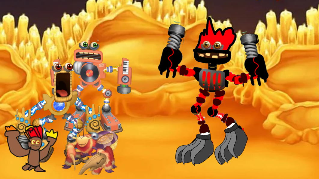 Offical Epic Gold Wubbox Into Fanmade Gold Wubbox [My Singing