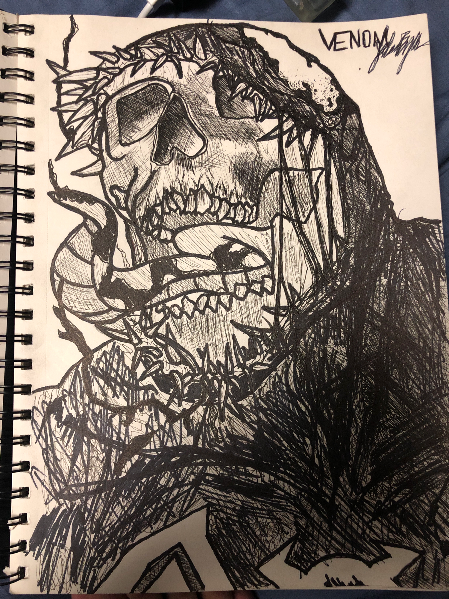 Venom drawing