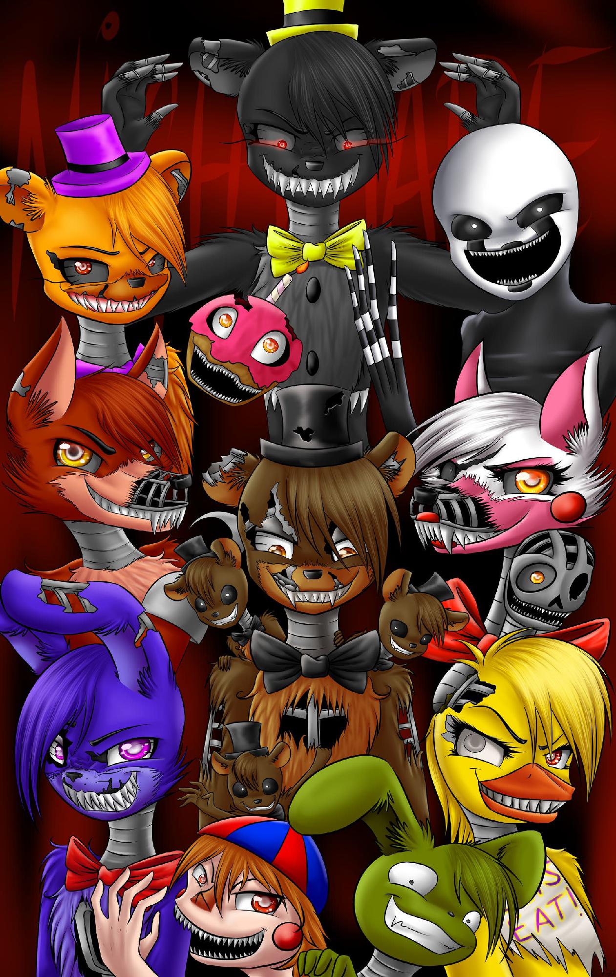 Фнаф это. FNAF. АНИМАТРОНИКИ Файв Найтс Фредди. Фанаф ФНАФ. Персонажи игры Five Nights at Freddy's.