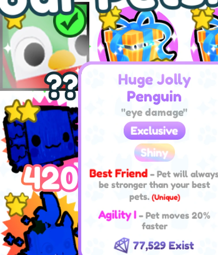 Trading Shiny Huge Jolly Penguin Fandom