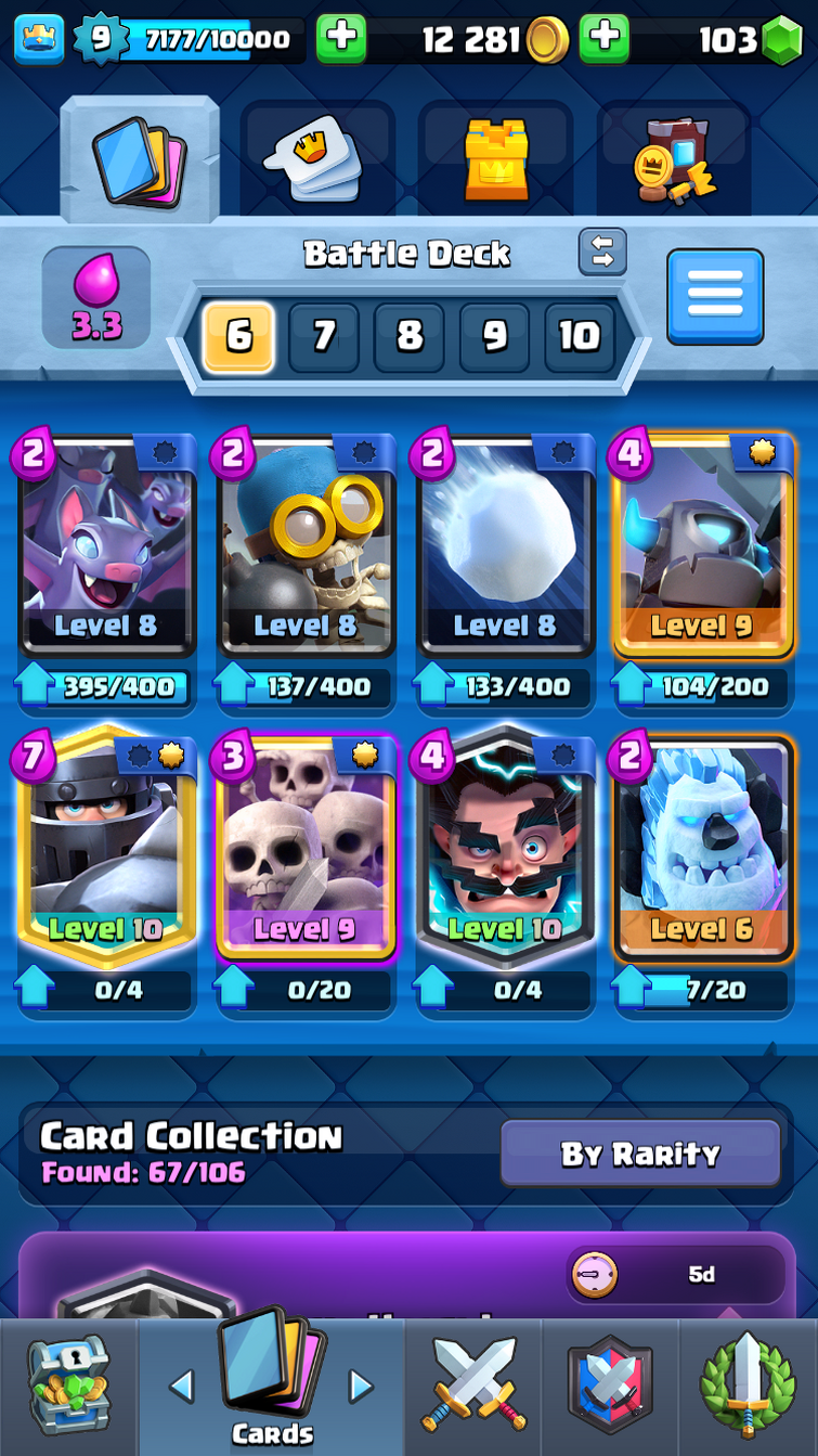 please be honest. is my deck good for Arena 9, Jungle Arena?