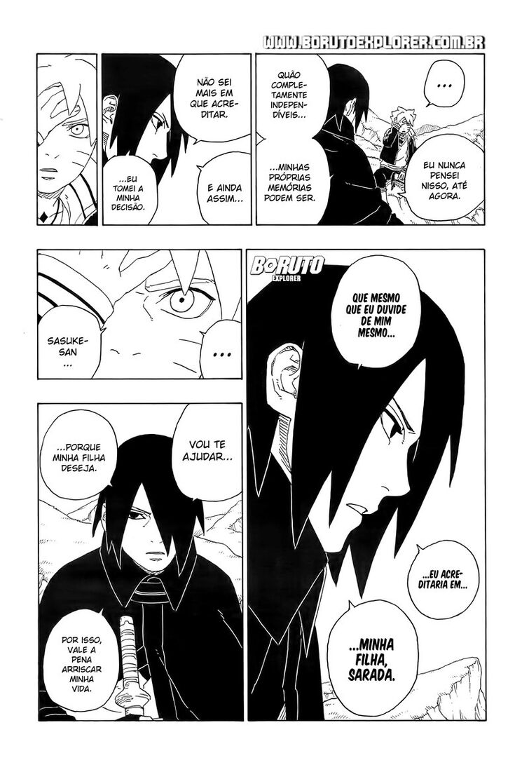 Sasuke nunca mereceu Sakura, e Boruto prova isso