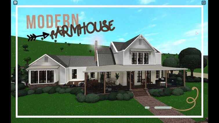 Bloxburg Modern Farmhouse Speedbuild Tour 1 Youtube - vrogue.co