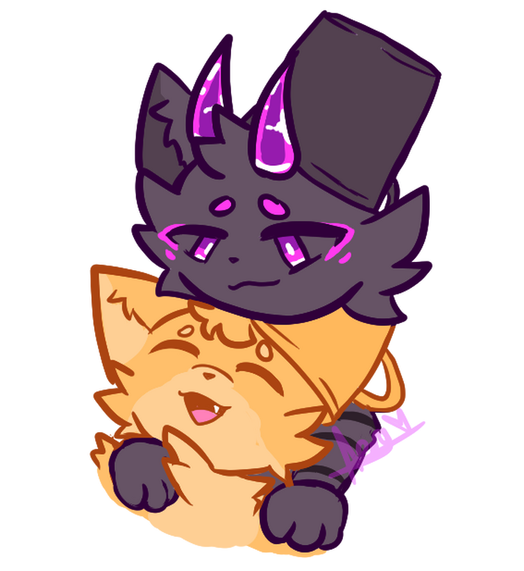 Kaiju Paradise Lang x Catte 💜🧡 in 2023