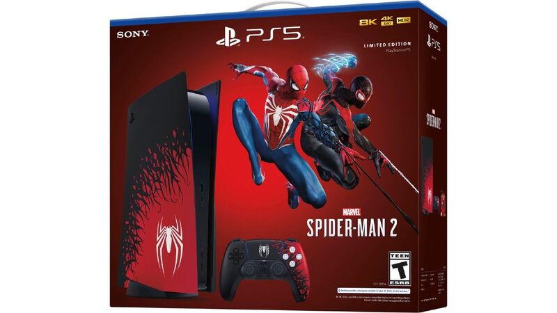 PS5 Marvel's Spider-Man 2 Limited Edition DualSense Controller Console Cover