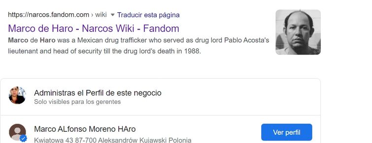 Marco de Haro, Narcos Wiki