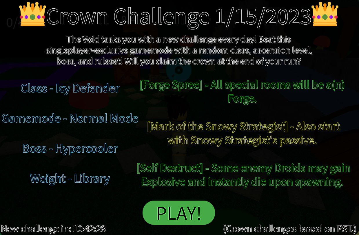 Easy crown challenges? Fandom