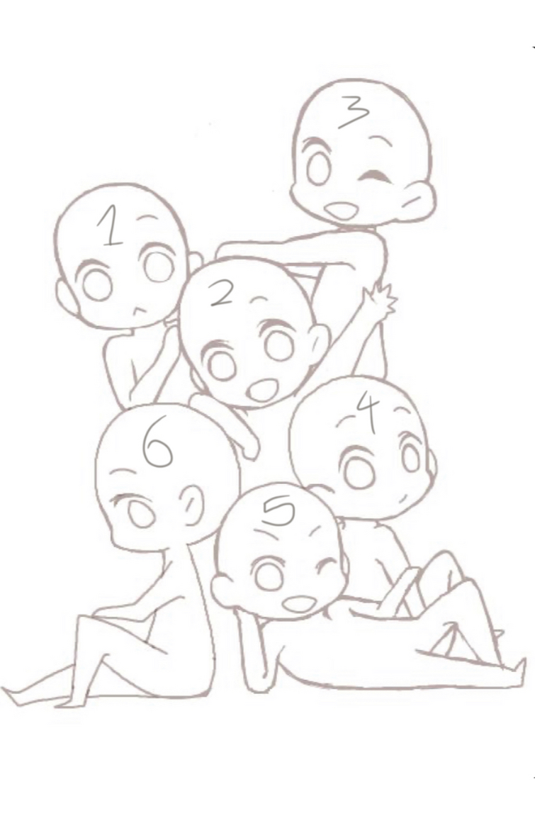 Human Base Drawing, See more ideas about drawing base, chibi drawings,  drawing poses.