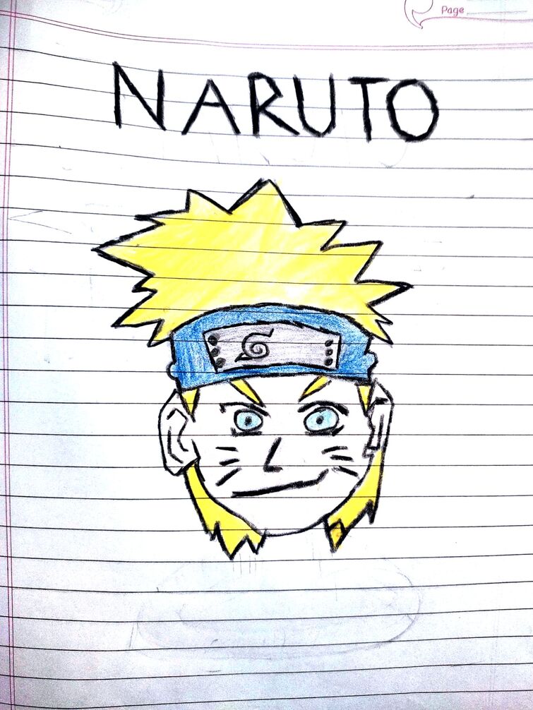 This Naruto drawing I finished today : r/Naruto