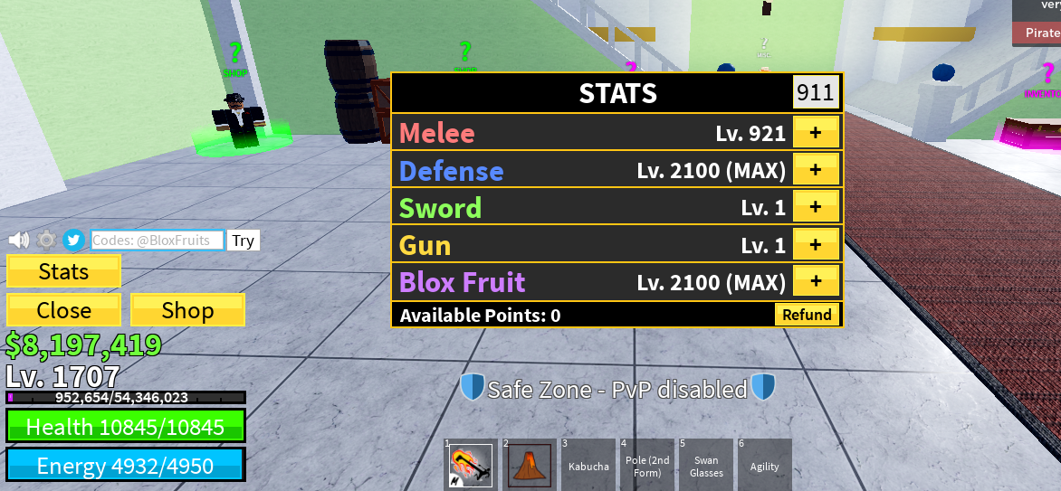Where should I put my stat points?? (My fruit is magma). : r/bloxfruits
