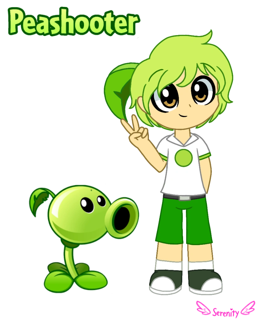 Humanized Peashooter (Fanart) Fandom
