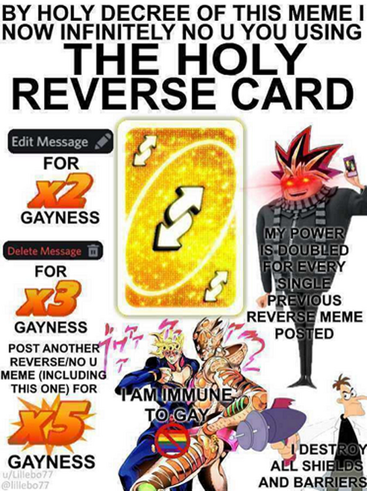 Uno Reverse Meme (Pink) | Poster