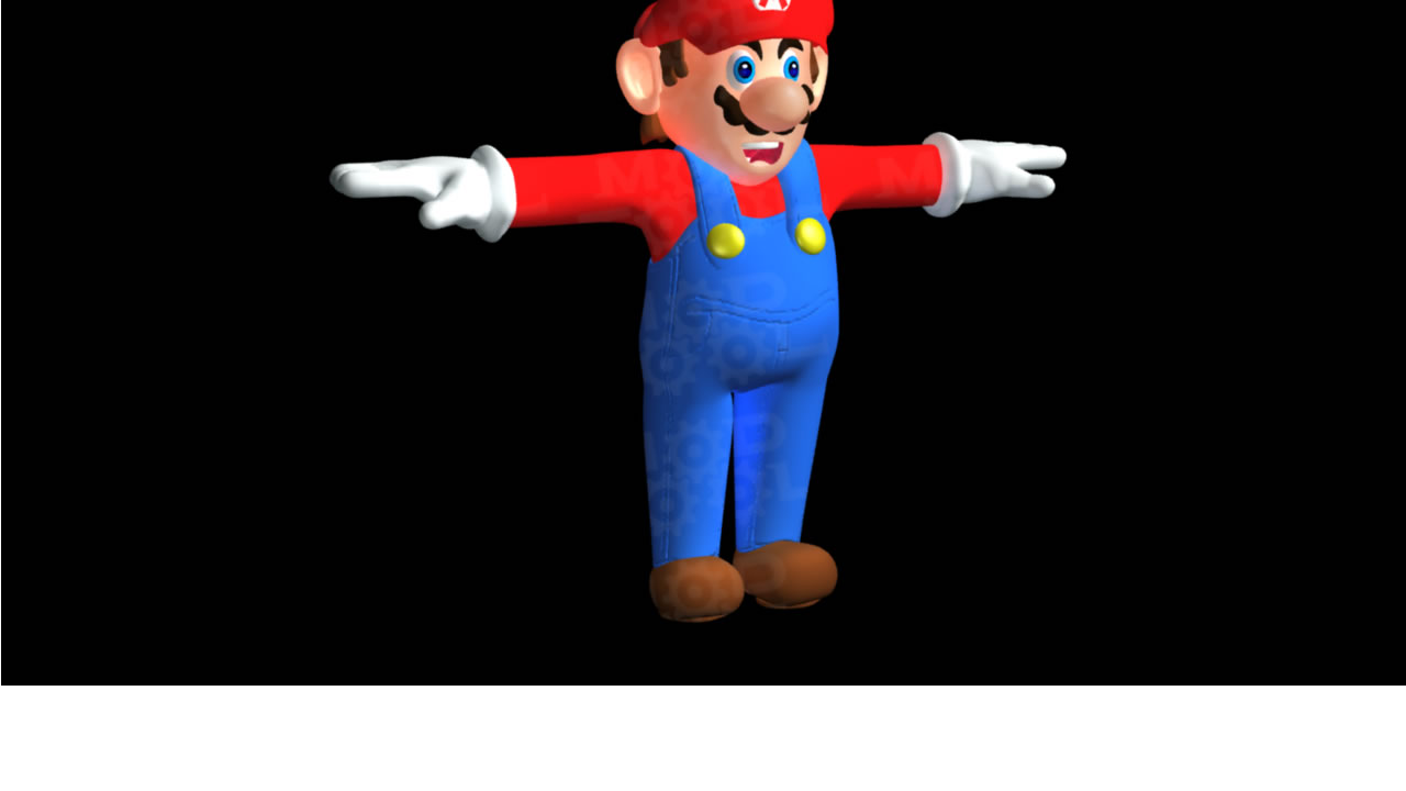 ArtStation - Super Mario Model T Pose