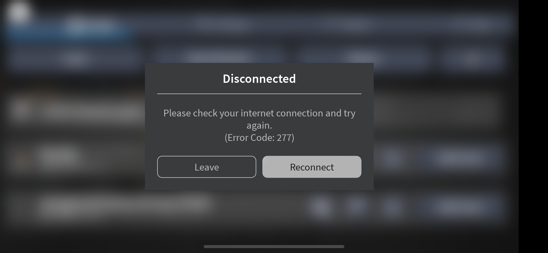 Roblox keeps disconnecting me from game fandom