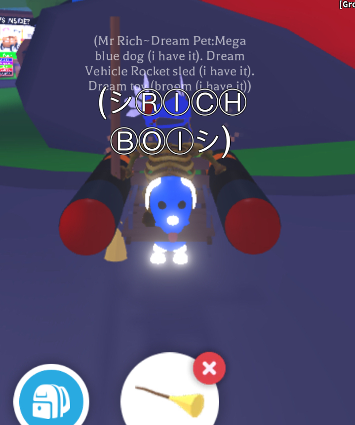 Mega Neon Blue Dog Adopt Me Roblox