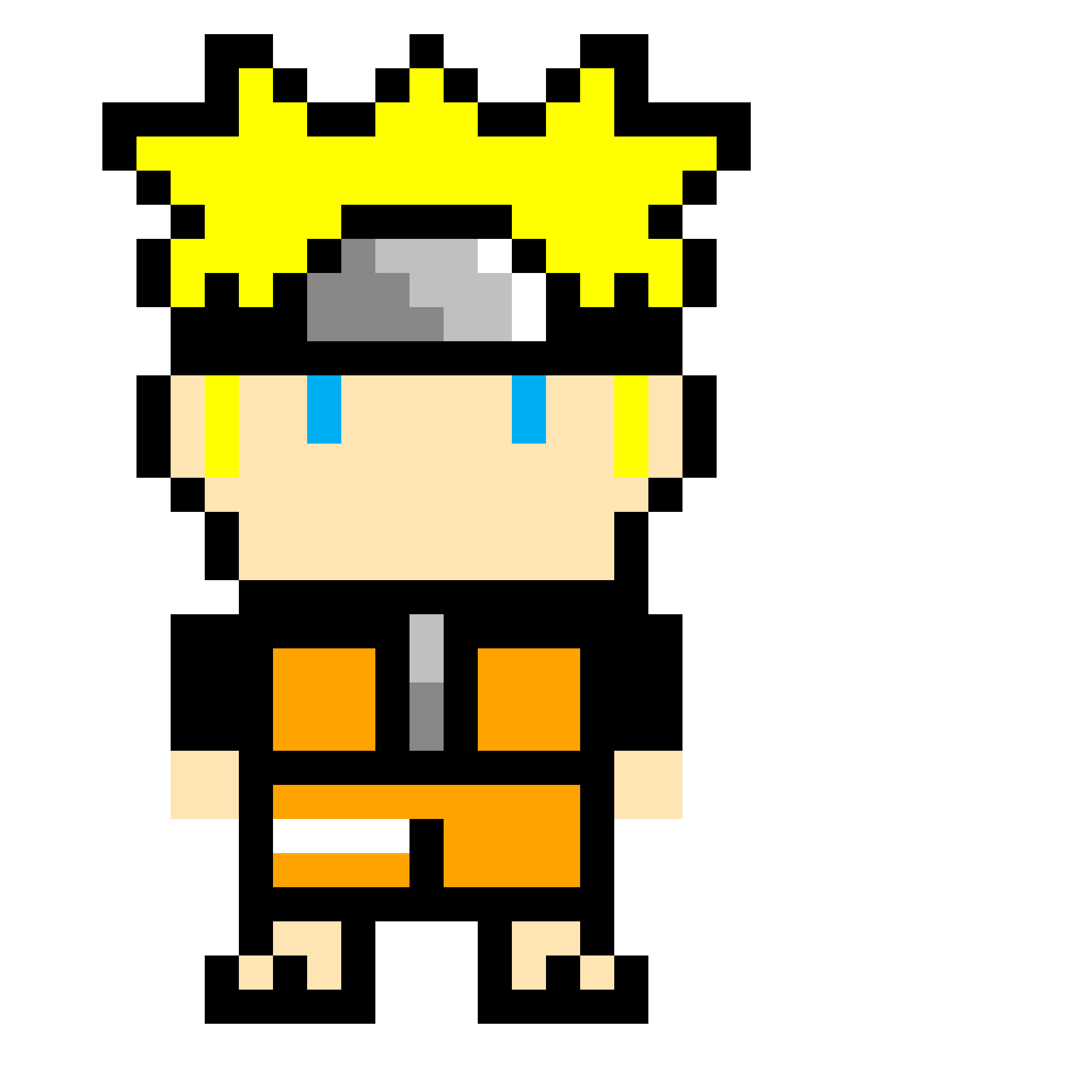 Pixel art Drawing, naruto, cartoon, naruto, animation png