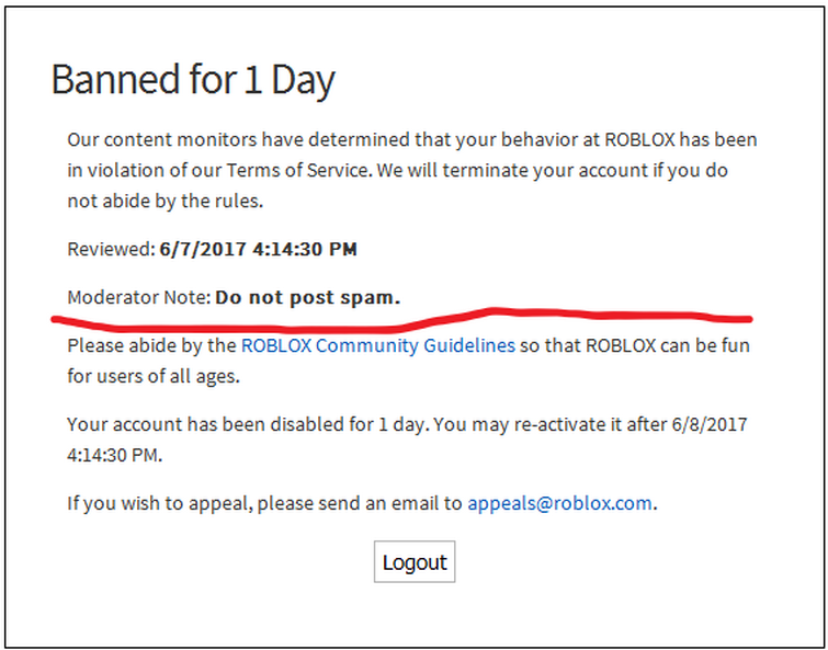 How long does the Roblox moderation team review a terminated account? -  Quora
