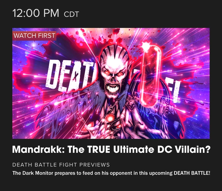 Made some fight previews for a couple cool cosmic level fights I have