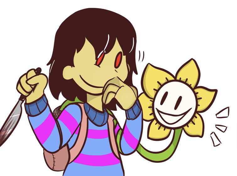 Frisk and Flowey Neby - Illustrations ART street