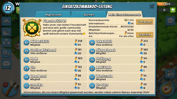 Flasche12345 sucht noch ein paar chillige Jungs für unsere Operationen