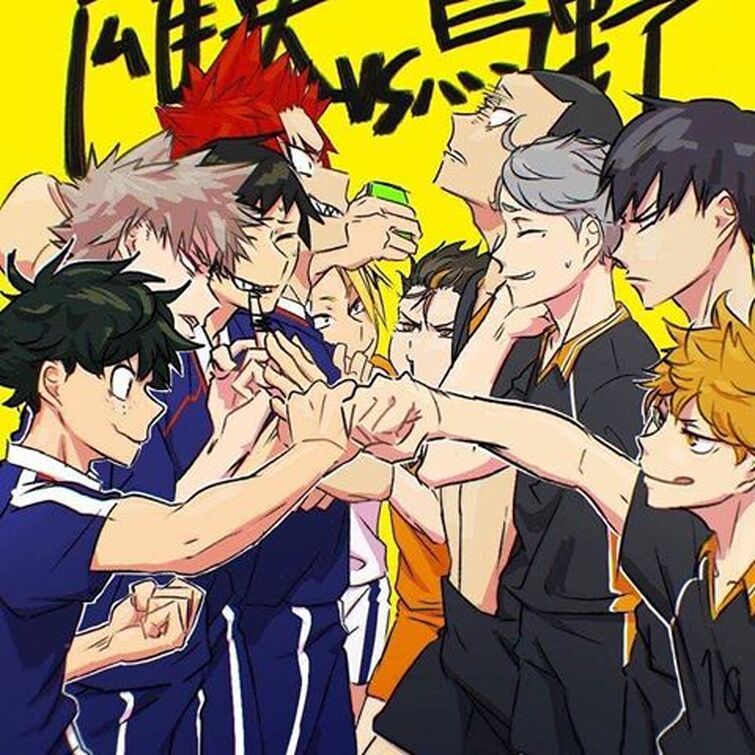 Crossover, Haikyuu x The Promise Of Neverland, Versão Mangá E Versão  Anime