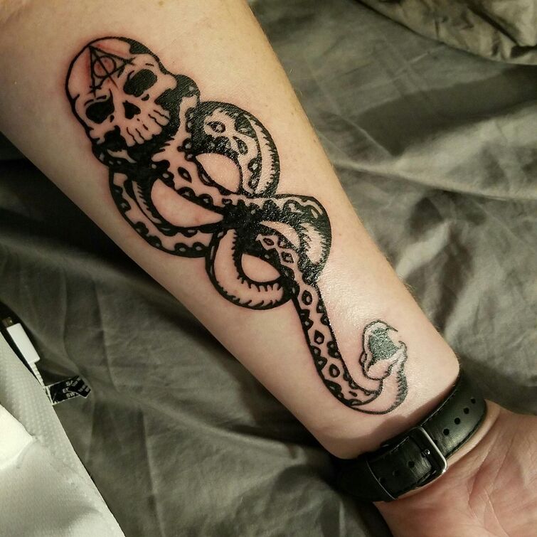 Did you know: The Death Eaters' Dark Marks eventually faded into scars. They no longer burn or hurt.