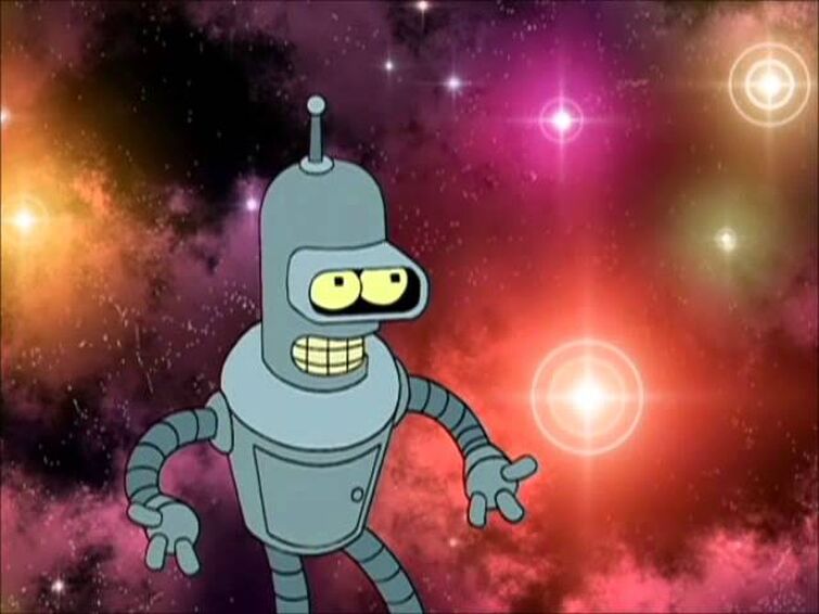 God scene from futurama