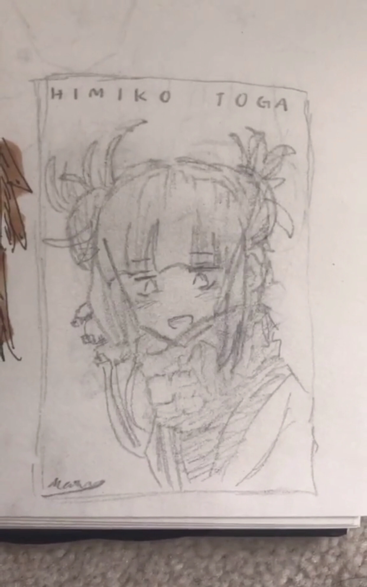 Hey This Is My First Post But What Do You Think Of My Himiko Toga Drawing D Fandom