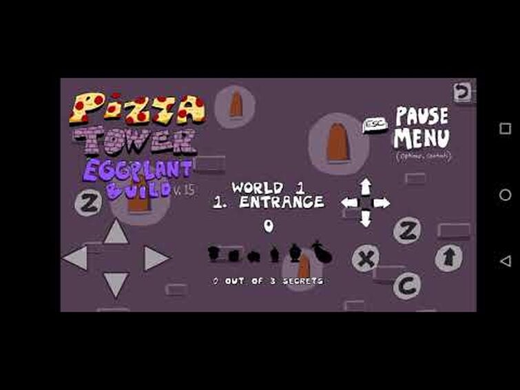 Playing the pizza tower eggplant build on mobile feels hunted