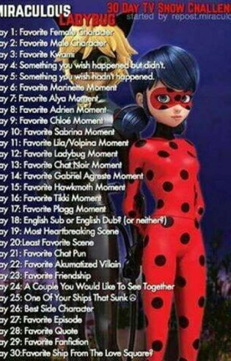 My Rankings of the characters : r/miraculousladybug