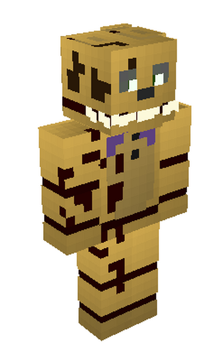 Golden Freddy  Five Nights at Freddy's: The Movie Minecraft Skin