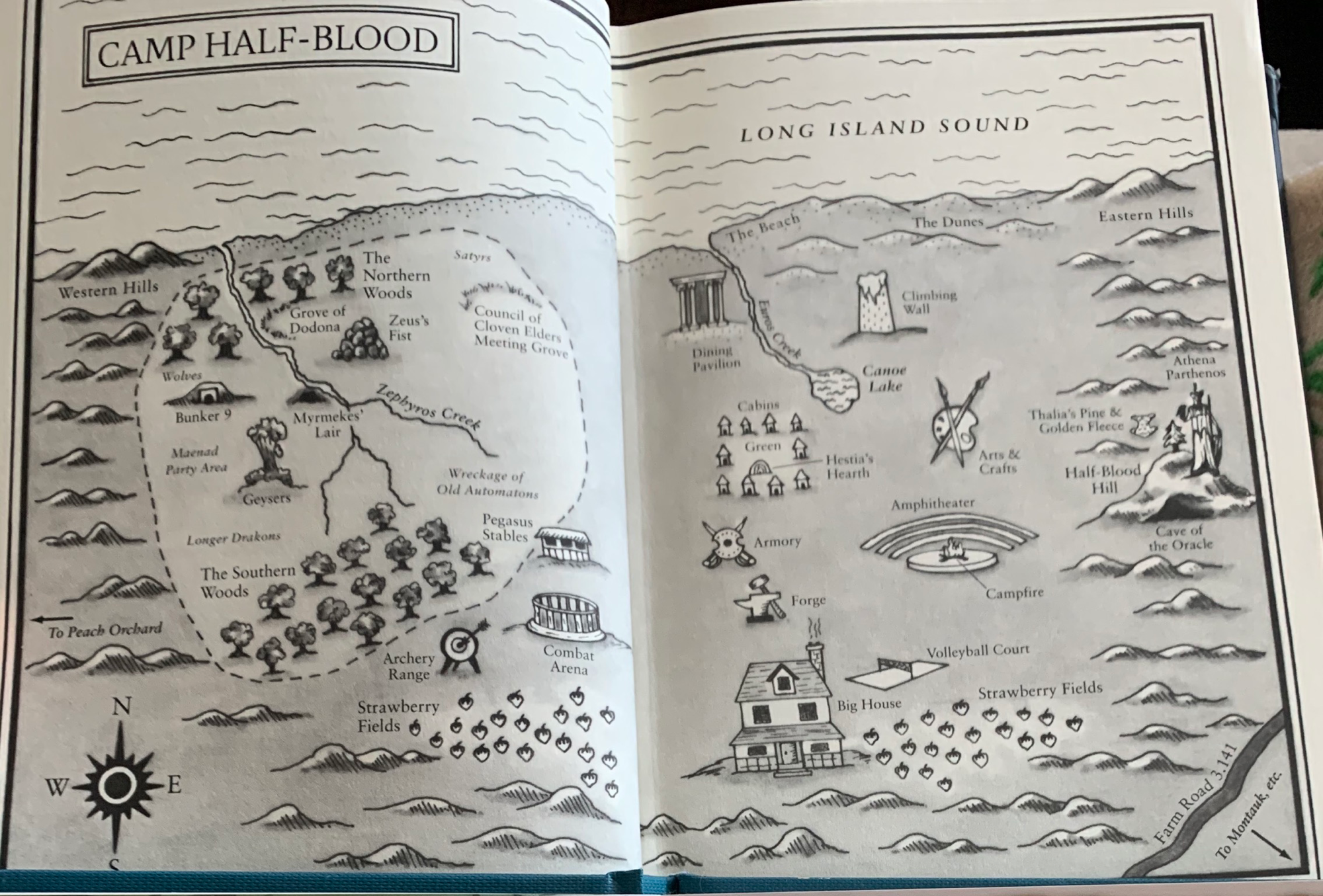 Map of Camp Half-Blood - Bookmark 2 W X 6 H inches BOOKMARK Percy Jack –  SHOP DisBeans
