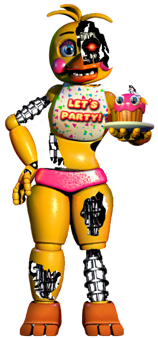 I feel like Withered Chica would have looked better if she never had her  jaw at all (yes, I know the Igniteds ran with this already) (Model and  render by LetTric, asset