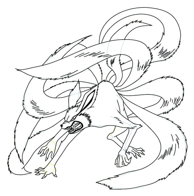 700 Naruto Kurama Coloring Pages  Best Free